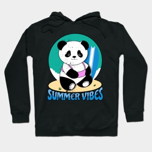 Summer Vibes Panda Hoodie